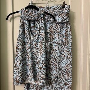 Zebra Print Two-Piece Set